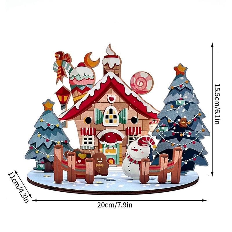 

Рождественские деревянные подарочные украшения своими руками 2025 Веселая рождественская атмосфера рабочего стола Decortion Подарки на рождественскую вечеринку для детей Фотореквизит