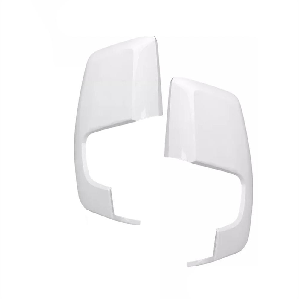 2x White Left & Right Door Wing Mirror Cover Cap For Ford Transit Custom 2012-On