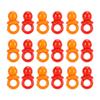 100Pcs Acrylic Pacifier Birthday Party Decoration Baby Baptism Soothing Mini Color Toys