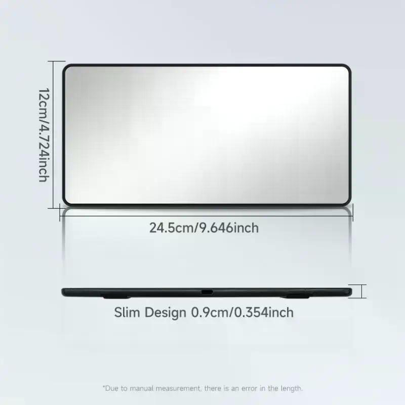 HD Car Sun Visor Plate Portable Makeup Mirror For Girls Women Strap Installation No Light Mirror Auto Interior Accessories