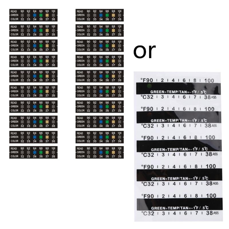 Термонаклейка для аквариума Горизонтальная температурная этикетка Клейкая наклейка-термометр Полоска-термометр для пивоварения 1