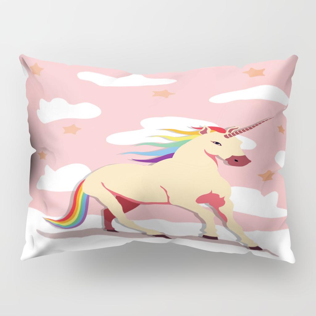 50*30cm Cute Unique Unicorn Long Pillow Cover