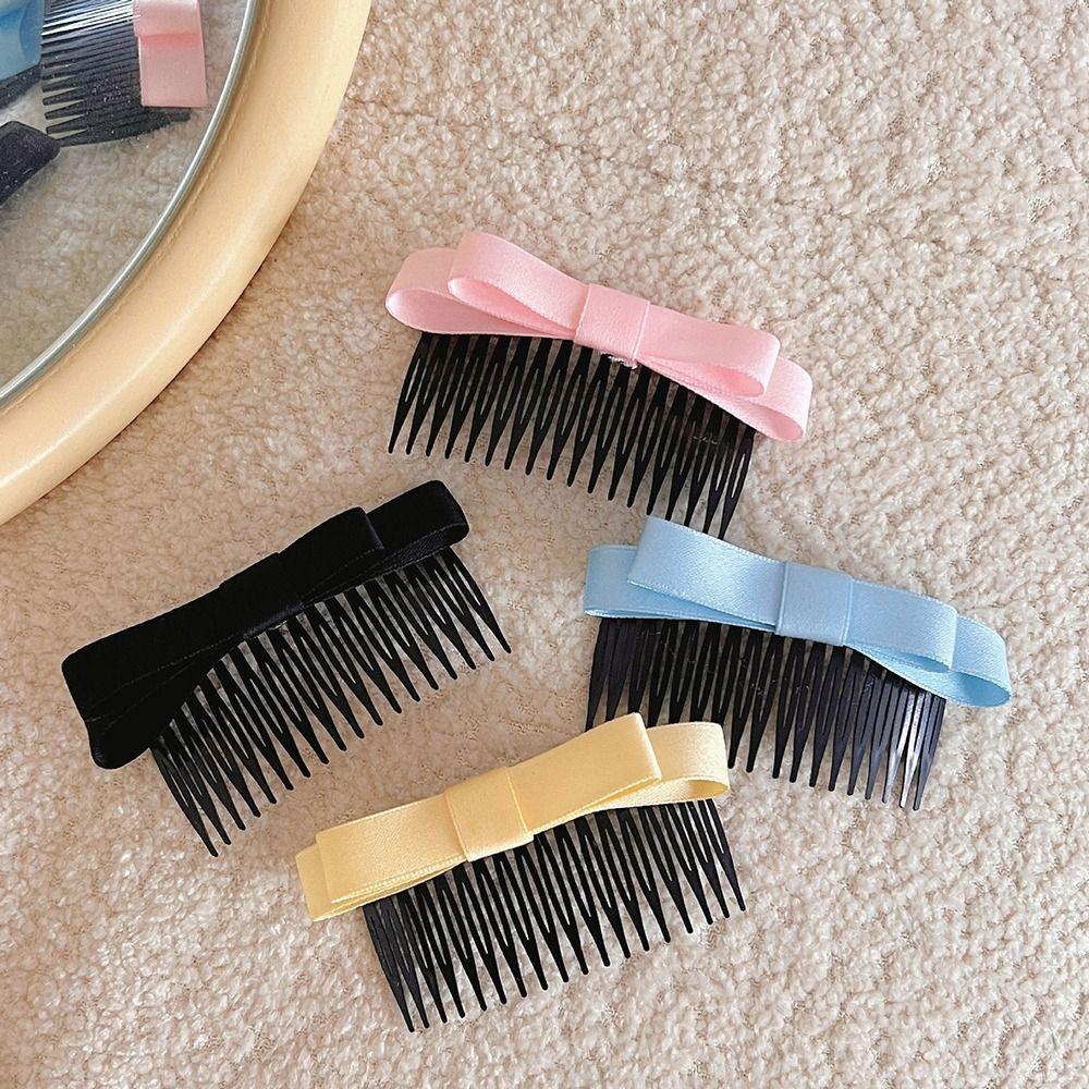Hair Curler Hair Ornament Bow Hairpin Hair Accessories Bowknot Hair Comb Korean Style Hair Clip