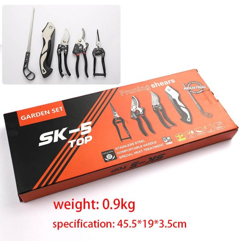 

Gardening Five-piece Home Flower Planting Pruning Tools Folding Saw Cutting Shears Pruning Tools Sets Gardening Trimming Tool