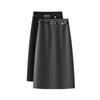 Jupe Midi A-line Taille Haute Gris Printemps 2026: Amincissant, Confortable, Magnifique, Long, et Moulant les hanches.