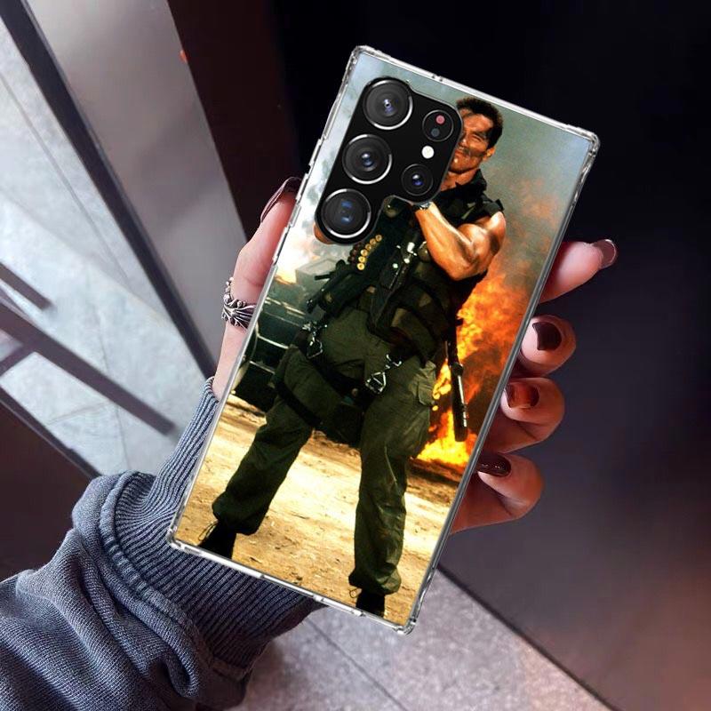 Arnold Schwarzenegger Terminator Phone Case For Samsung Galaxy S23 S24 S25 Ultra S22 + S21 Plus S20 FE Cover S10 S25U Silicone P