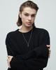 Blendoff Black Ellipse Necklace [Surgical Steel]