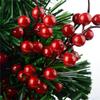 60PCS Artificial Red Berries Fake Flowers Fruits Berry Stems Crafts Floral Bouquet For Wedding Christmas Tree Decoration-B61B