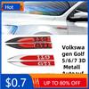 BQA1 VW New Volkswagen Golf 5/6/7 MK5 MK6 MK7 GTD GLI 3D Metal Fender Logo Sticker Personalized Bodywork Decoration