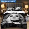 A-dele's Pop Music 3pcs K-pop Music Group Bedding set,Ideal for Bedroom, Dormitory,Including Duvet Cover And 2pcs Pillowcases,Fan Gifts