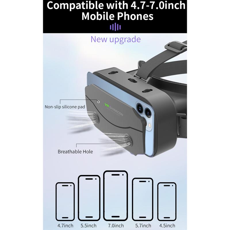 3D Viar Phone Virtual Reality VR Glasses Headset Helmet Devices Smart Lenses Goggles Smartphones Cell Hedset Cell Games Mobile