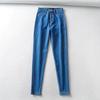 Women's High-Waisted Skinny Stretch Jeans - Slim Fit, Butt-Lifting, Pencil Style for Spring & Summer