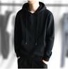 Men's Trendy Solid Color Velvet-Lined Hooded Sweater - Thick, Warm, Autumn/Winter Korean Style Pullover with Round Neck.