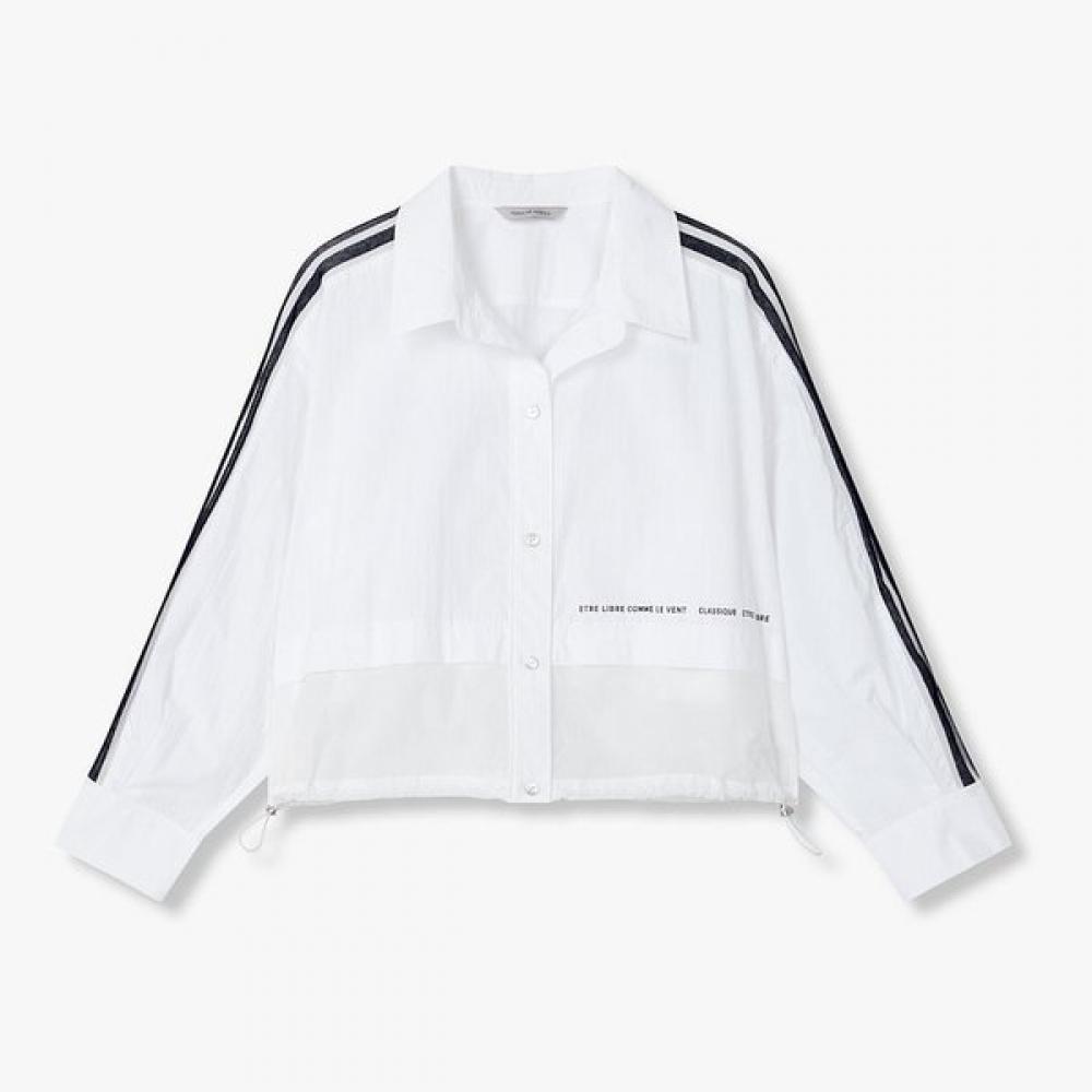 Vov Stripe Sleeve Blouse 7125360701 white/S