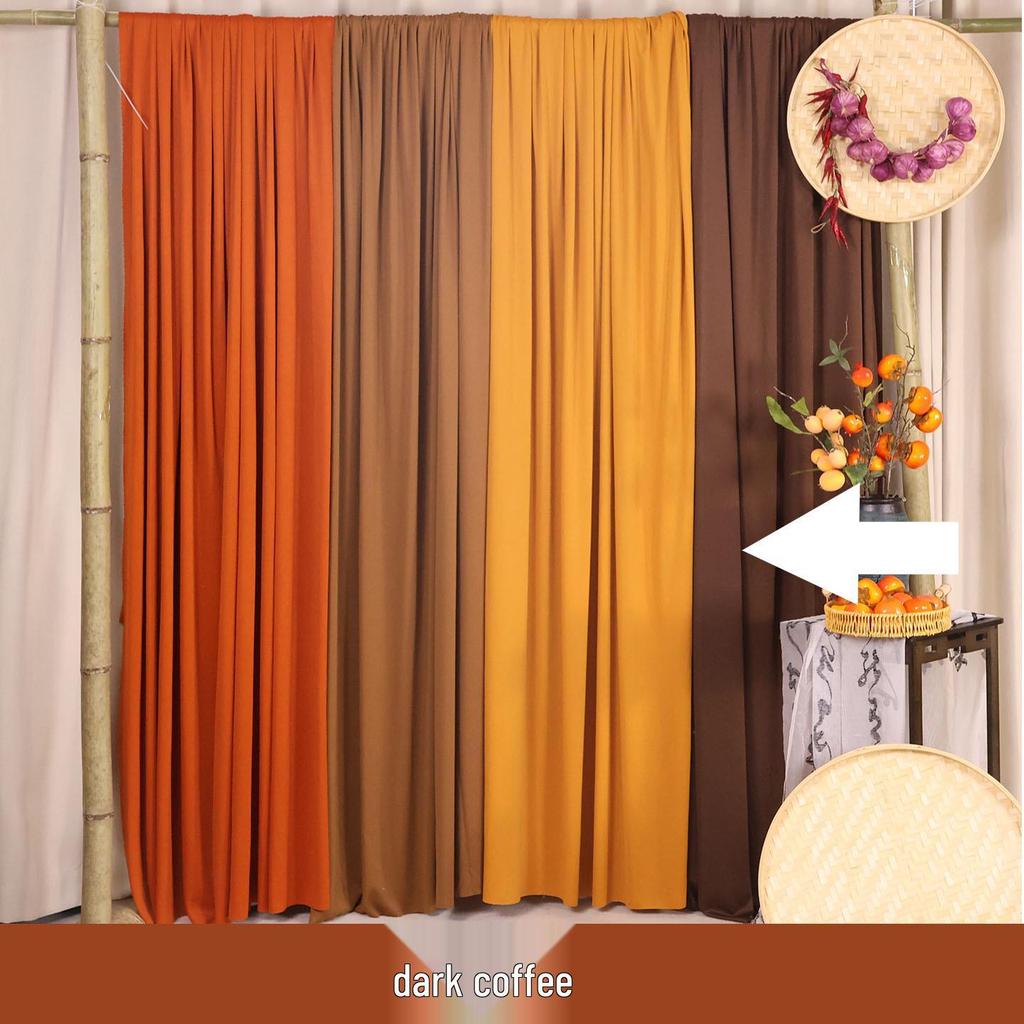Autumn Harvest Orange Yarn Curtain for Kindergarten Nature Corner Decoration