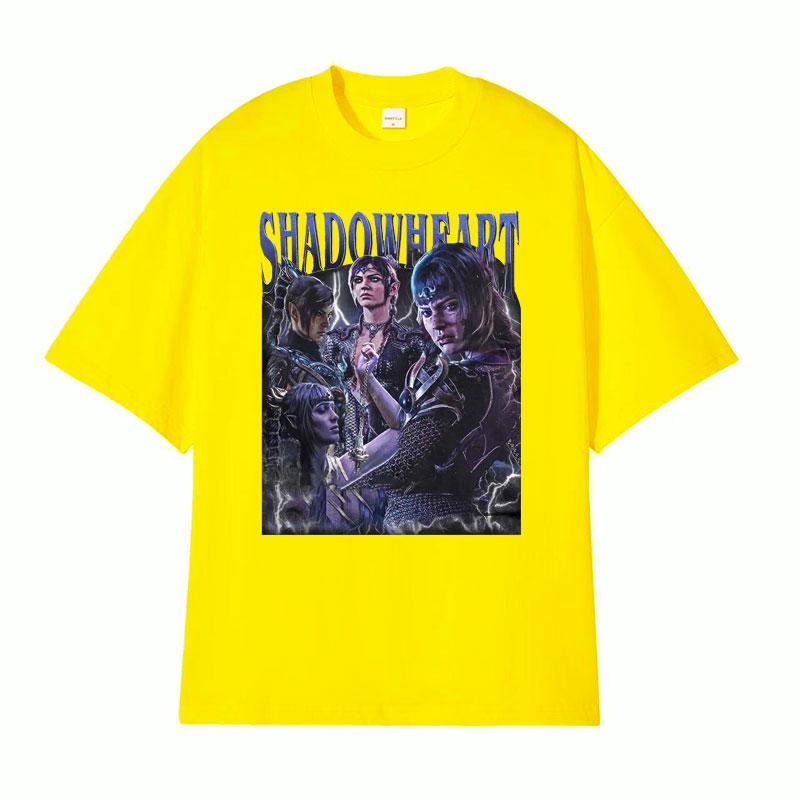 Shadowheart Baldurs Gate 3 Vintage T Shirt Mens Women Clothing Fashion Gothic Tshirts Male Cotton Oversized Tshirt Streetwear