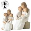 Quietly Willow Tree Figurine Mother Holding Baby Ornaments Home Desk 13cm Gift