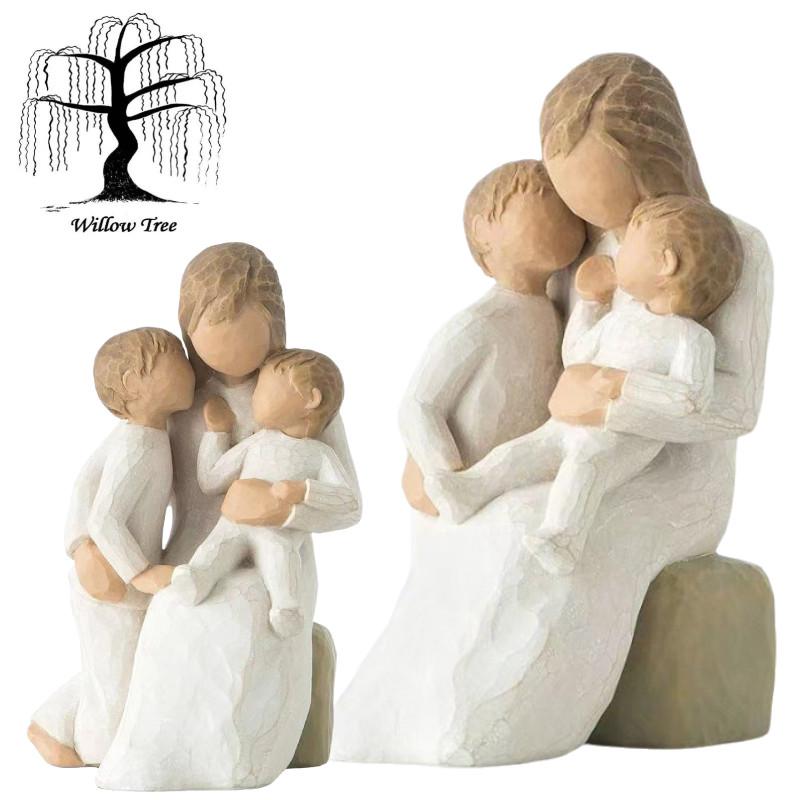 Quietly Willow Tree Figurine Mother Holding Baby Ornaments Home Desk 13cm Gift