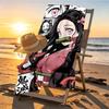Demon Slayer Print Beach Towel Design, Soft, Lightweight. for Home Bathroom, Spa, Pool, Yoga, Surfing, Camping, Gift for Family, Friend