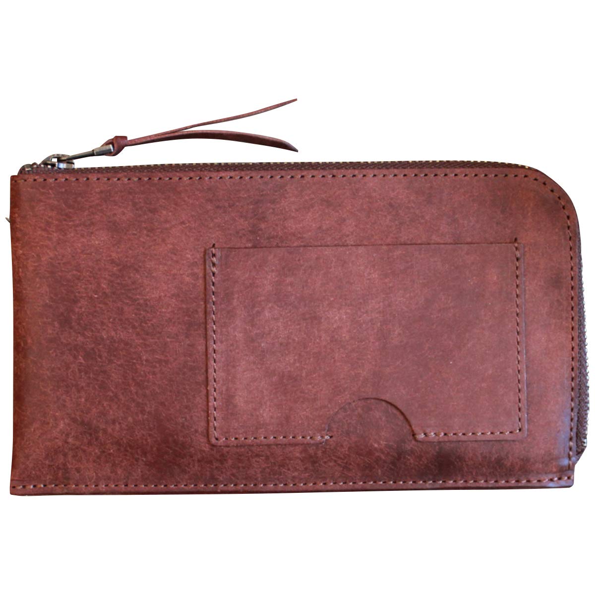 

LITSTA Ультратонкий компактный кошелек из итальянской кожи Pueblo, темно-коричневый