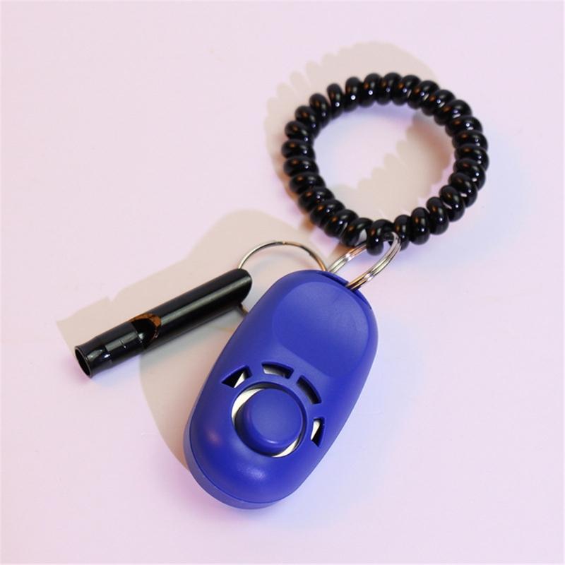 Pet Training Clickers Whistle with Keyring Dog Training Clickers Whistle Combo Perfect for Behavioral Training