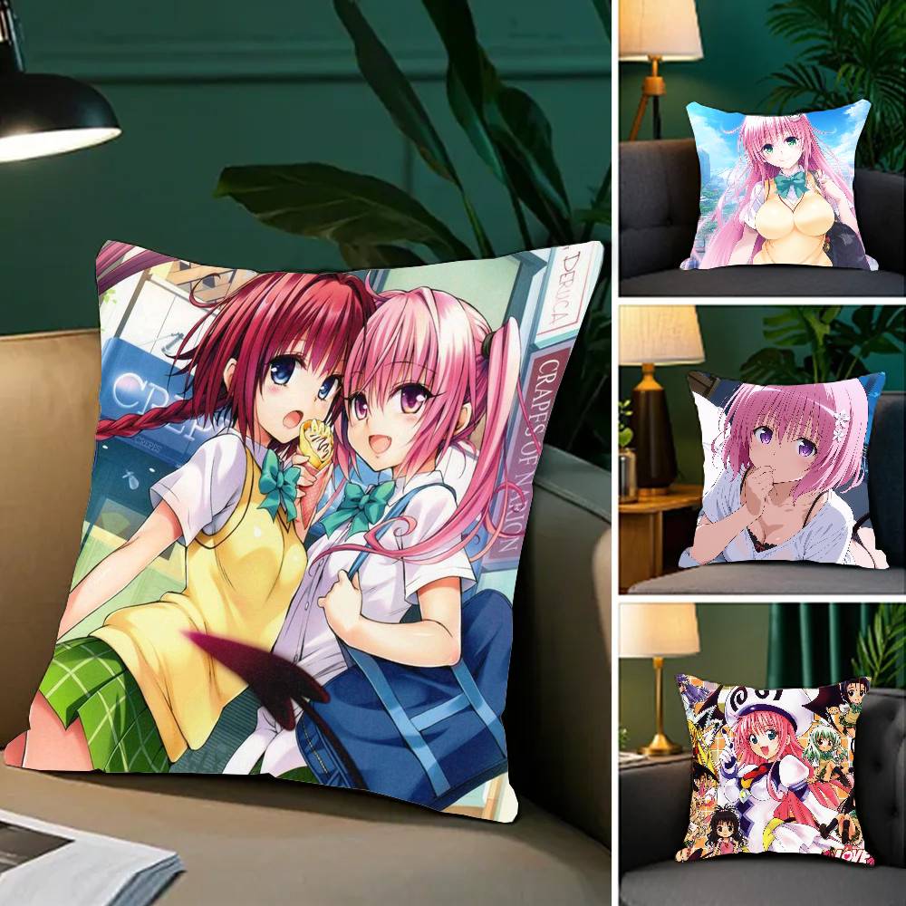 To LOVE-Ru Anime Pillow Case Sofa Cushion Cover Room Home Decoration