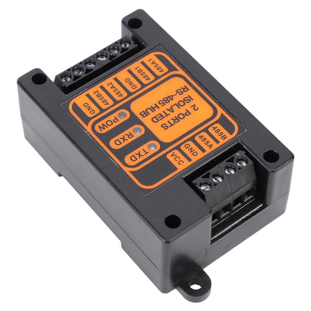 2 Ports Isolated Hub Serial Converter Automatic   Isolated Hub 1 in 2 Out Industrial Isolated Hub for Outdoor Engineering Applications