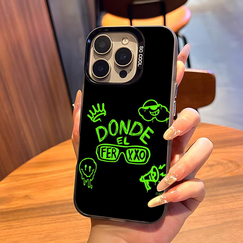 Singer F-Feid Ferxxo SIXDO Phone Case For IPhone17 Air 16 15 14 Plus 13 12 11 Pro 7 8 XS Max XR Silver Black Bumper Case