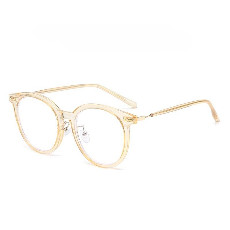 New Fashion Round Frame Reading Glasses for Female and Male Ultra Light  Anti Blue Light Computer Office Work Presbyopia Glasses