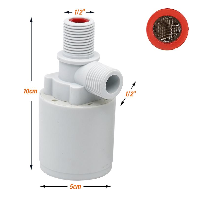 1/2 Inch Male Thread Straight-Through Water Level Valve Tower Float Ball Valve Tank Valve Flush Toilet Accessories