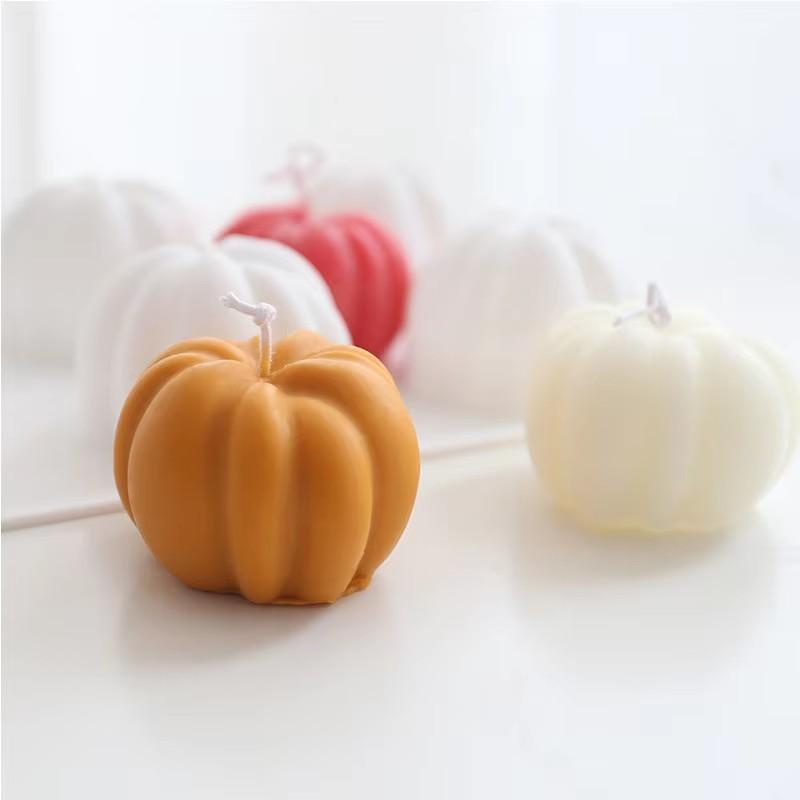 Pumpkins Molde Silicone 3D Candle Making Candle Molds for Candles Making Soap Mold Candle Mold Silicone for Wedding Wax Seal MO5