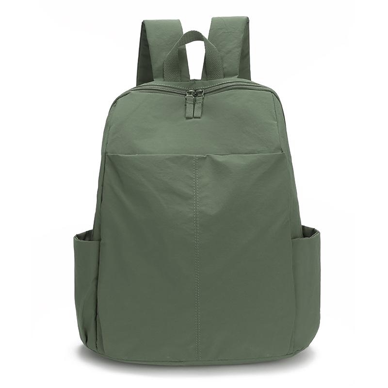 

Versatile Large Capacity Casual Backpack - Trendy, Solid Color, Vintage Style High School Student Bookbag for Travel.