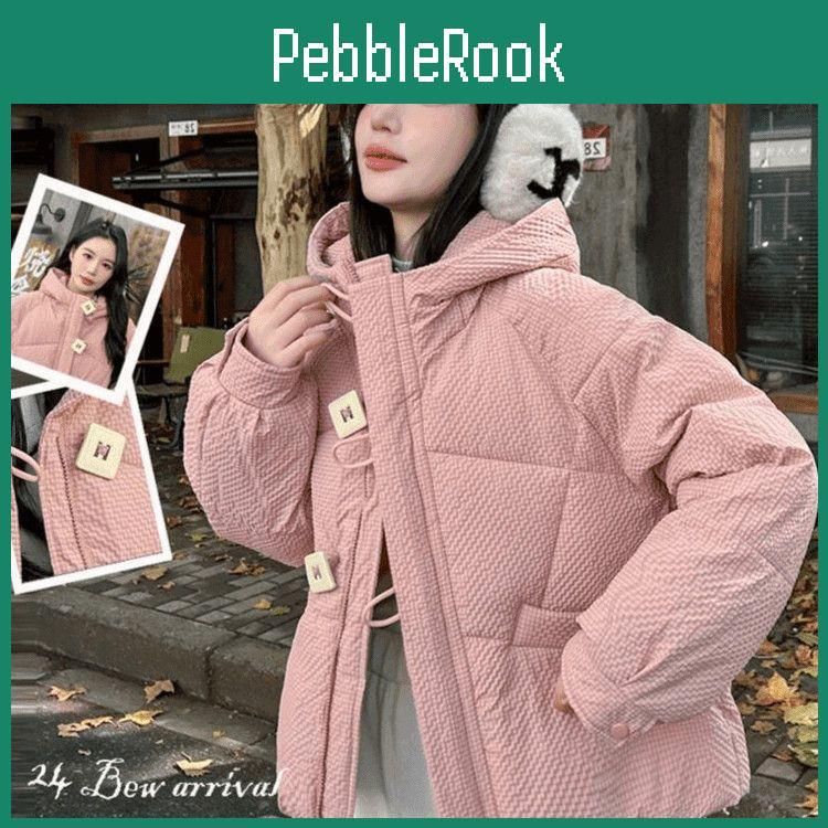 Jacket Womens Short Padded Down Loose Hooded Padded Jacket Winter Thickened Small Jacket