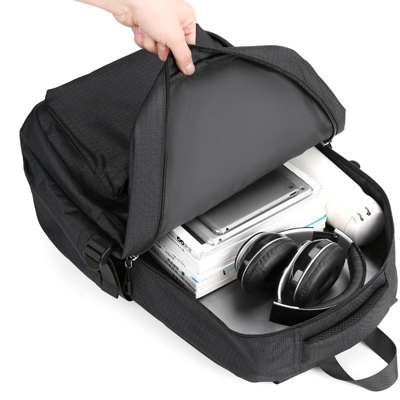 A 15.6-inch Men's And Women's Plain Large-capacity Scratch-resistant And Wear-resistant Leisure Simple Backpack Travel Backpack