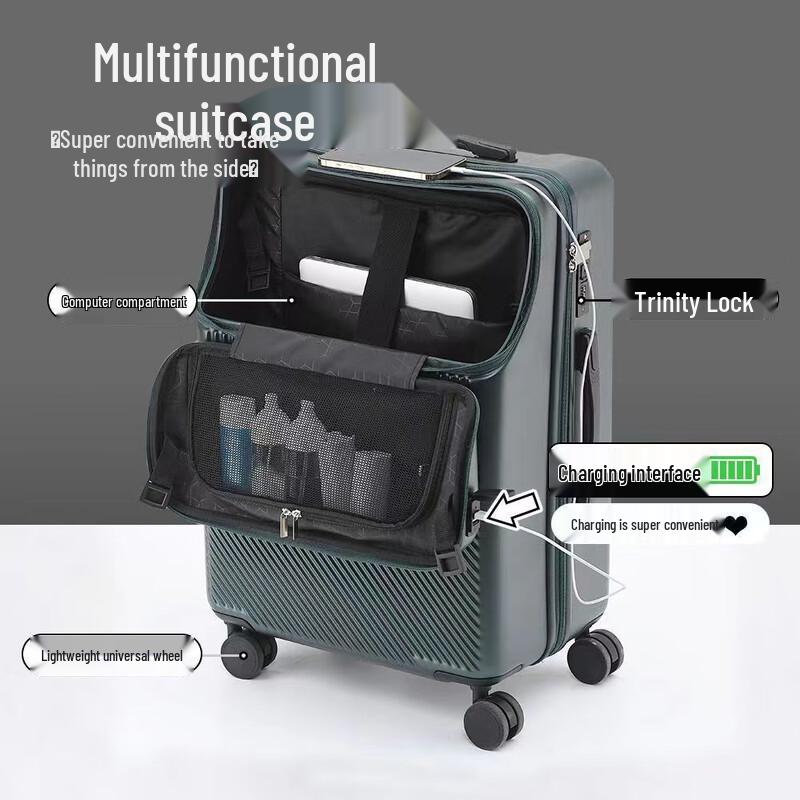 Li Shen Multi-functional Front-Opening Suitcase