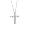 S10 Moissanite Cross Chain Pendant Light Luxury Premium Clavicle European and American Necklace