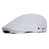 Cotton Adjustable Newsboy Caps Men Woman Casual Beret Flat Ivy Cap Soft Solid Color Driving Cabbie Hat Unisex Black Gray Hats
