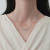 925 Sterling Silver Gypsy Necklace Light Luxury Water Drop Strength Chain Niche Exquisite Premium Sense Ins Clavicle Chain