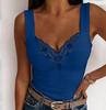 Women's V-Neck Lace Spaghetti Strap Tank Top