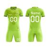 Short Sleeve Soccer Jersey and Shorts Set for Men Athletic Fit Breathable Quick Dry Lightweight Team Uniforms for Training Match