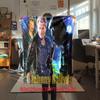French legendary rock singer and actor Johnny Hallyday blanket soft home furnishing nap decoration four seasons warm Sherpa blanket U17