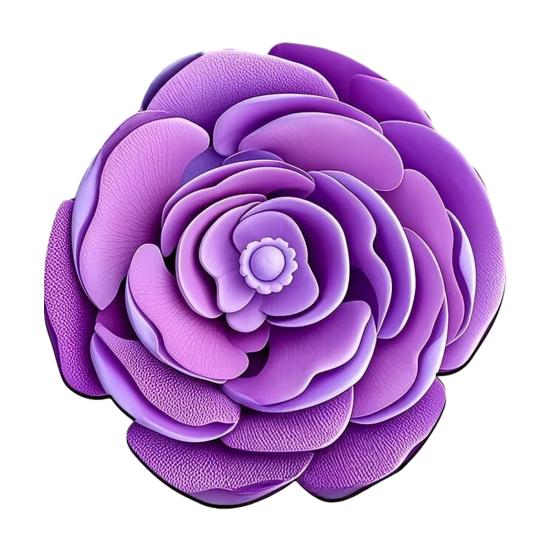 3D Flower Bath Mat Absorbent Non-Slip Floor Mat Flower Shape Decorative Entrance Rug for Living Room