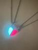 Couple's Necklace Pink And Blue Heart-Shaped Magnetic Attraction Matching Jewelry
