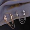 Gifts Zinc Zinc Alloy Clothes Accessories Sweater Coat Collar Pin Korean Style Badge Musical Note Brooch