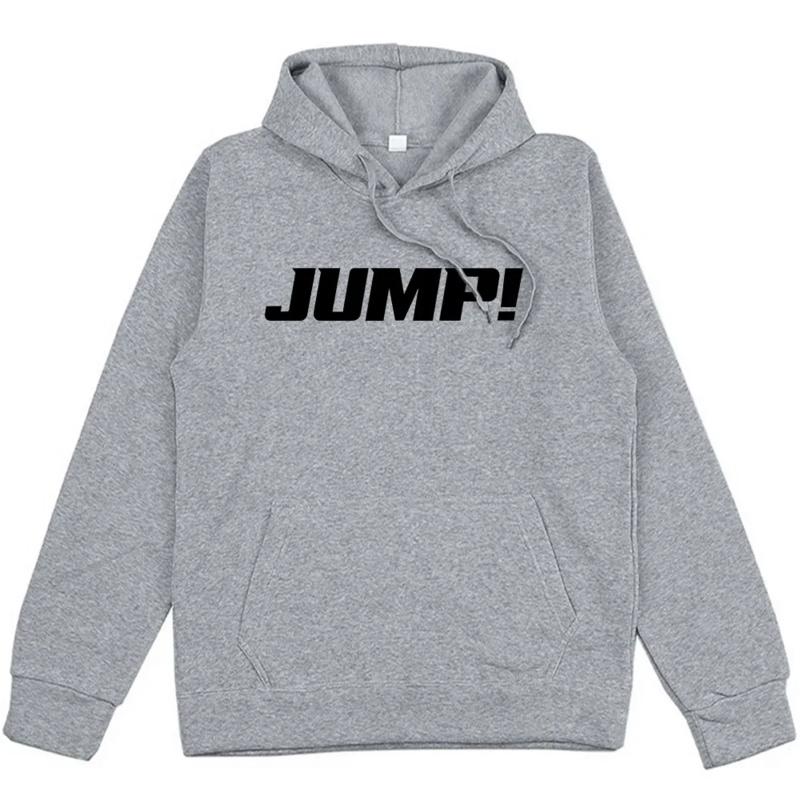Black and Pink Jump Single Hoodies Korean Girls Band Fashion Sweatshirts Long Sleeve Loose Pocket Pullovers Unisex Streetwear