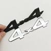 3D Metal Red Chrome Black Logo 4X4 Emblem Letters Decals Car Rear Trunk Badge For Toyota Tundra 4x4 Sticker Adhesive Accessories