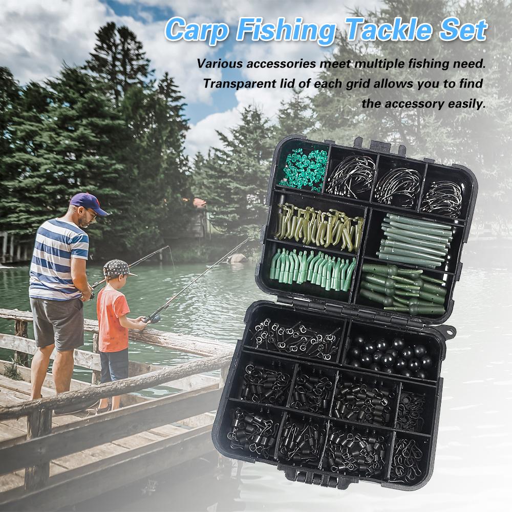 420-częściowy zestaw akcesoriów wędkarskich do karpi europejskich