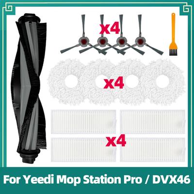 Fit For Yeedi Mop Station Pro DVX46 Replacement Spare Parts Accessories Main Side Brush Hepa Filter Mop Rag Cloth