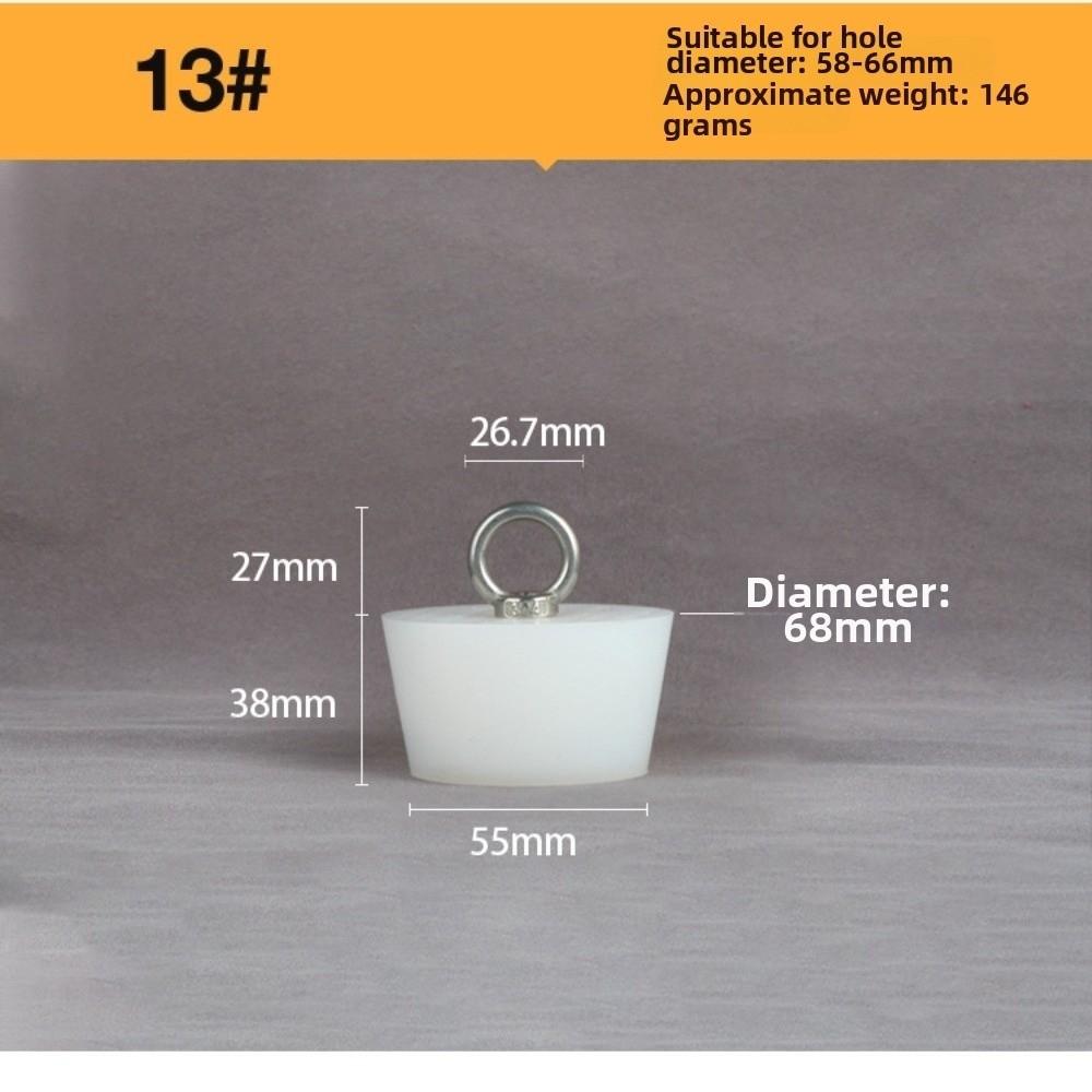 with Steel D Ring Conical Silicone Stopper Waterproof Sealing Plug Bung  Kitchen Sink
