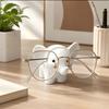 3D Printed Elephant Glasses Holder, Marble Textured Desktop Decoration, Exquisite Animal Shaped Creative Glasses Holder